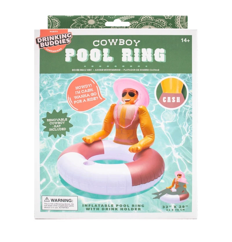 COWBOY INFLATABLE POOL RING