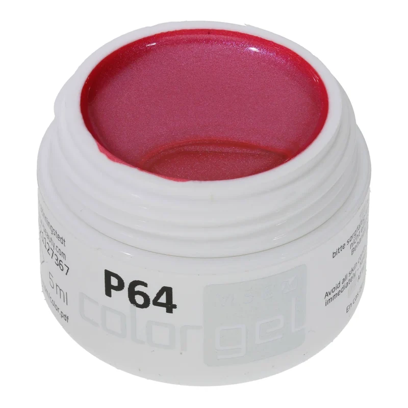 #P-64Mother of Pearl EFFEKT Color Gel 5ml Rot