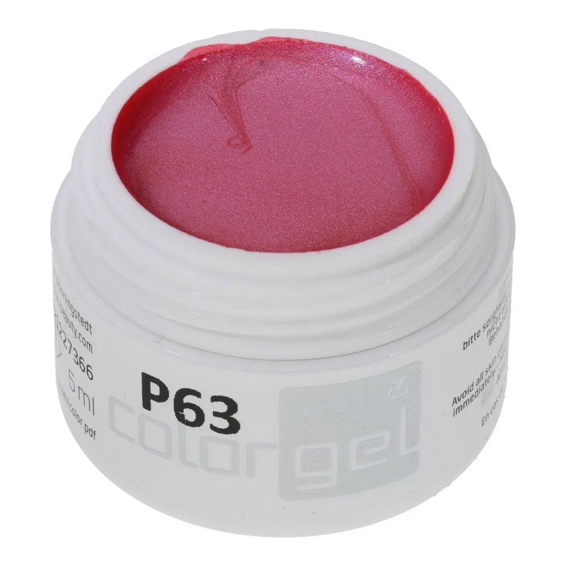 #P-63Mother of Pearl EFFEKT Color Gel 5ml Rot
