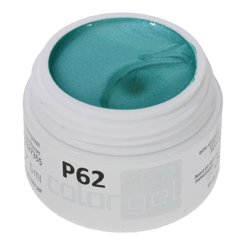#P-62Mother of Pearl EFFEKT Color Gel 5ml Blaugrün