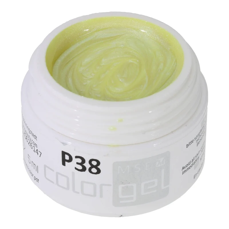 #P-38 Mother of Pearl EFFEKT Color Gel 5ml Gelb