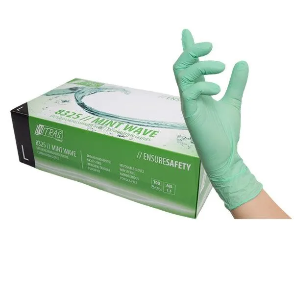 Nitrilhandschuhe, Gr. M - Mint Wave