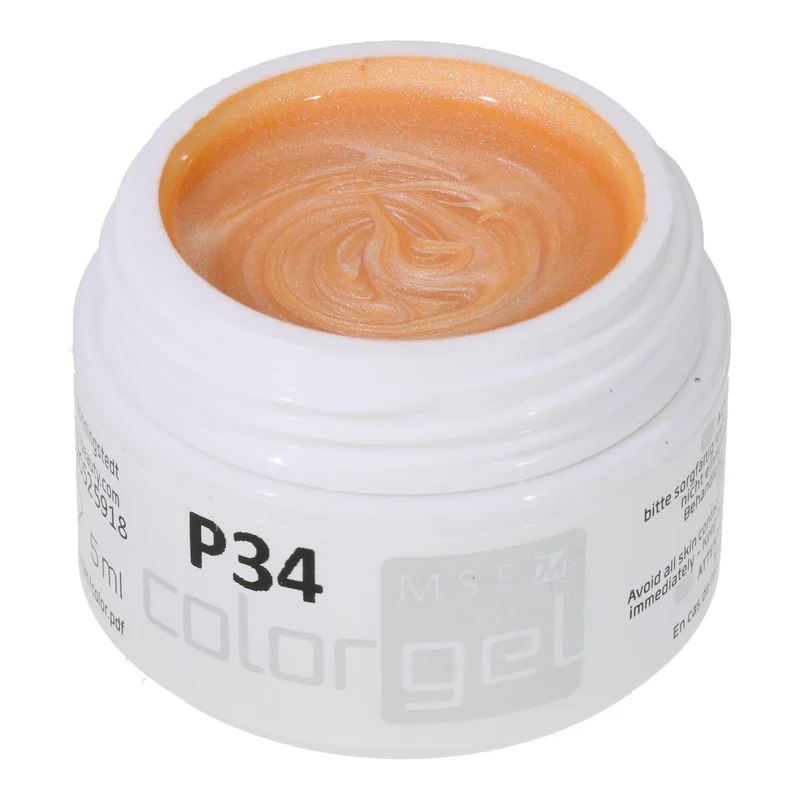 #P-34 Mother of Pearl EFFEKT Color Gel 5ml Orange