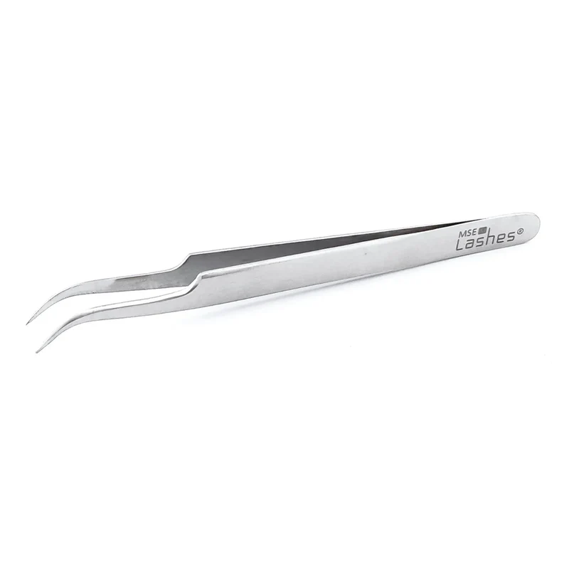 MSE Lashes: Strong Curved Pinzette Satin-Finish