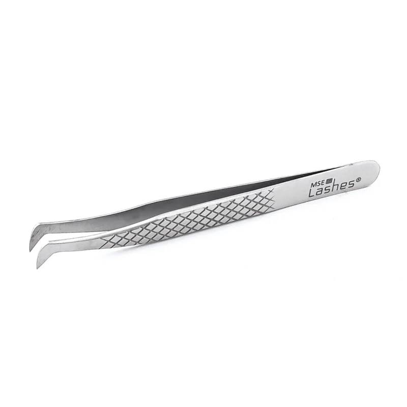 MSE Lashes: Volumen Rund Pinzette Diamond Grip. Satin-Finish