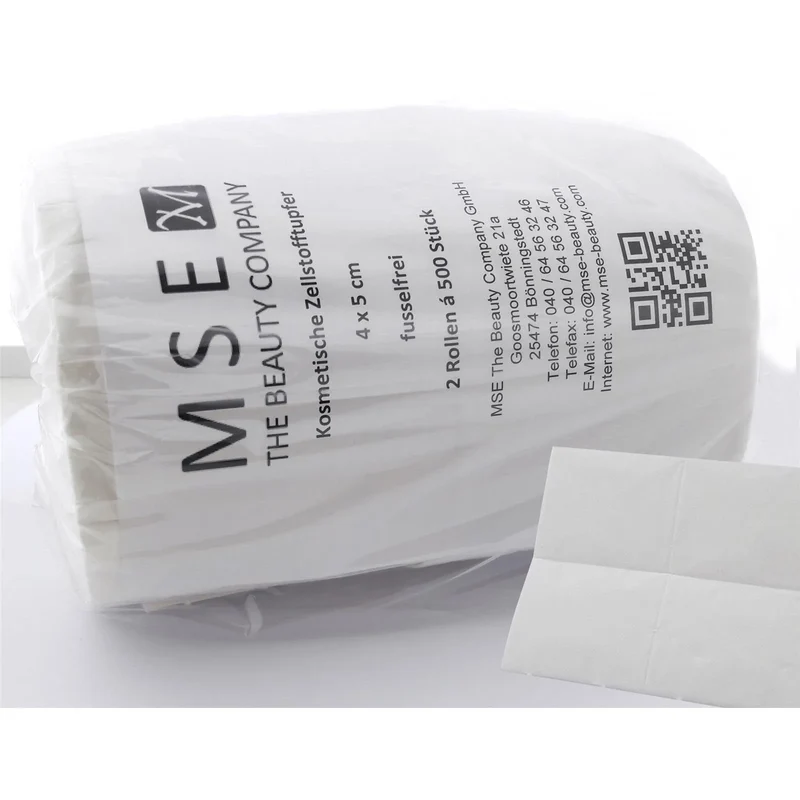 MSE Zellstoff-Tupfer, 2x 500er Rolle Fusselfrei | Zellstoffpads