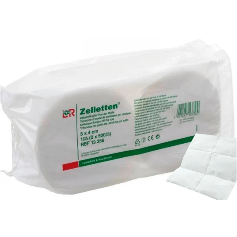 Zellstoffpads, 2x 500er Rolle Zelletten
