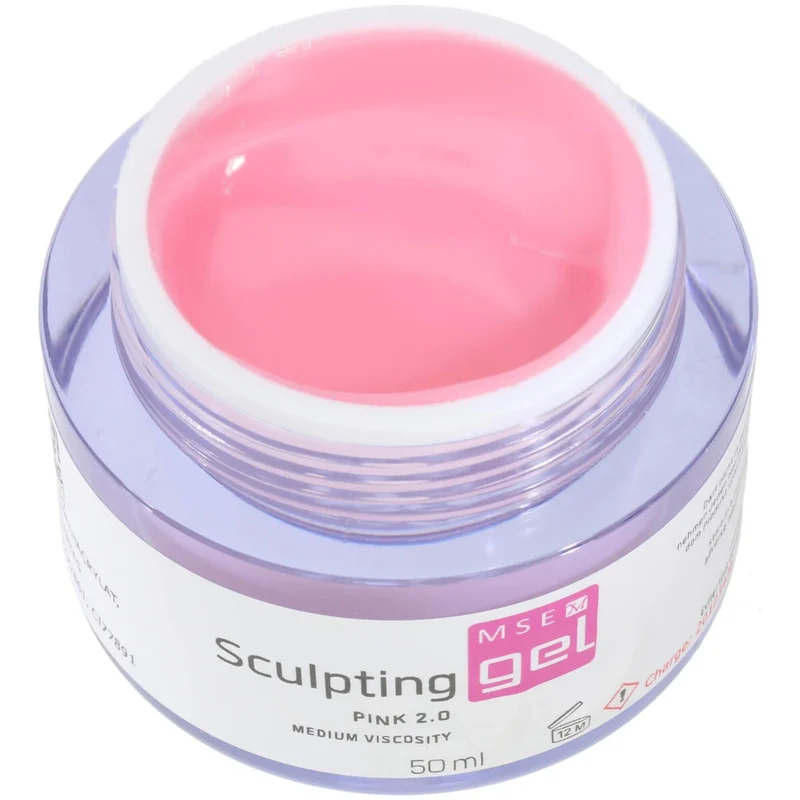 MSE-Gel 815: Schablonen Gel Pink 2.0 mittelviskose / Sculpting Pink 2.0 medium-viscosity 50ml