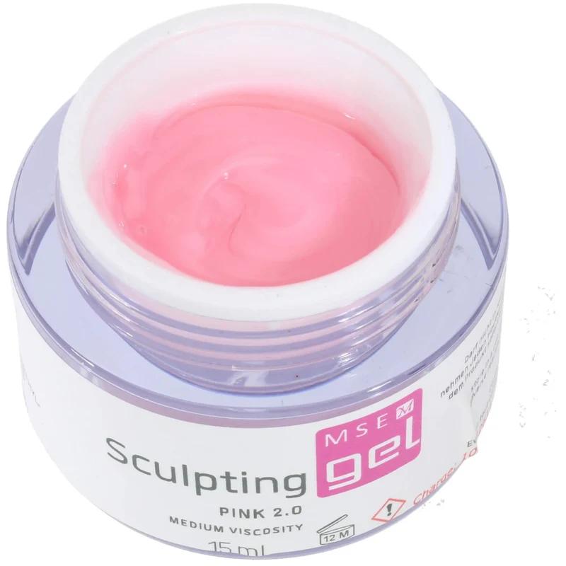 MSE-Gel 815: Schablonen Gel pink 2.0 mittelviskose / Sculpting pink 2.0 medium-viscosity 15ml