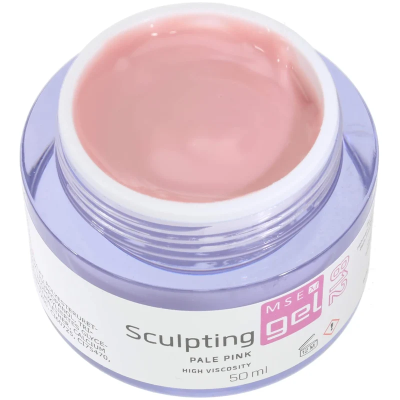 MSE-Gel 812: Schablonen Gel blass pink, hochviskose / Sculpting pale pink high-viscosity 50ml