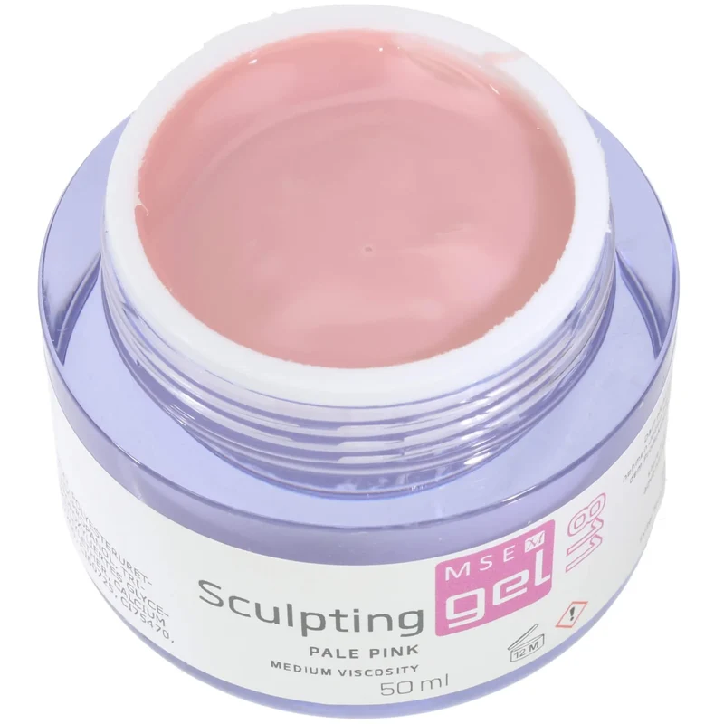 MSE-Gel 811: Schablonen Gel blass pink, mittelviskose / Sculpting pale pink medium-viscosity 50ml