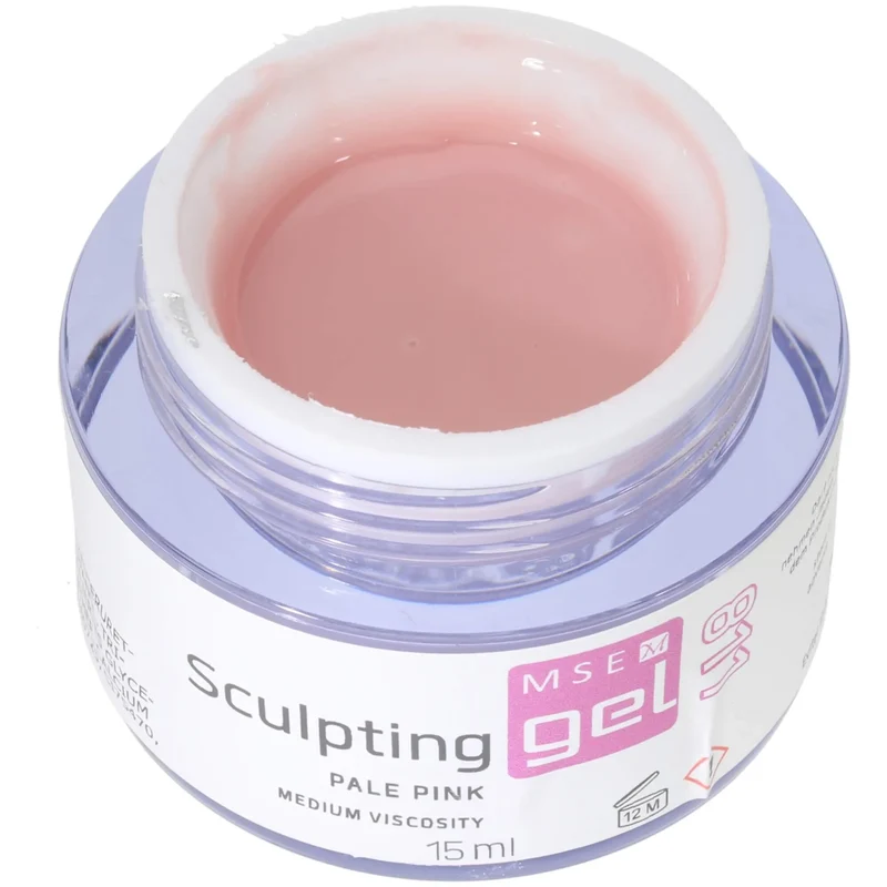MSE-Gel 811: Schablonen Gel blass pink, mittelviskose / Sculpting pale pink medium-viscosity 15ml