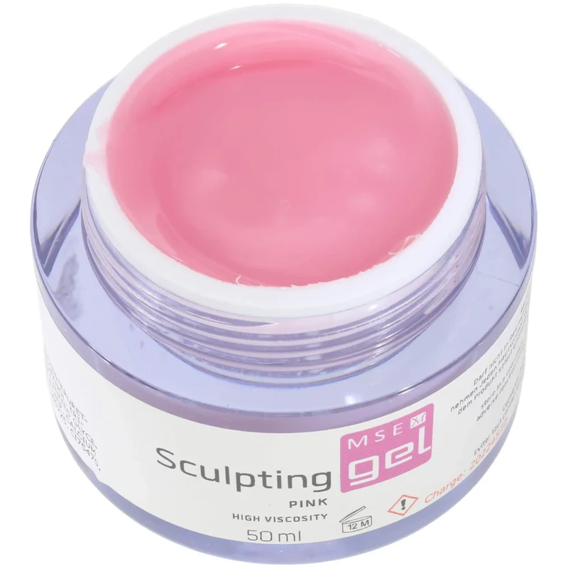 MSE-Gel 808: Schablonen Gel pink hochviskose / Sculpting pink high-viscosity 50ml