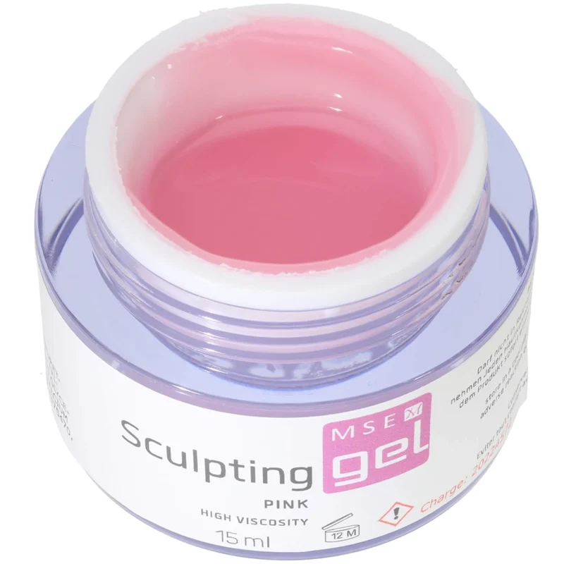 MSE-Gel 808: Schablonen Gel pink hochviskose / Sculpting pink high-viscosity 15ml