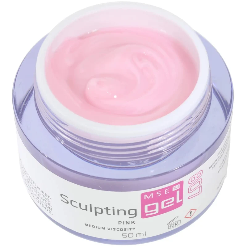 MSE-Gel 807: Schablonen Gel pink mittelviskose / Sculpting pink medium-viscosity 50ml
