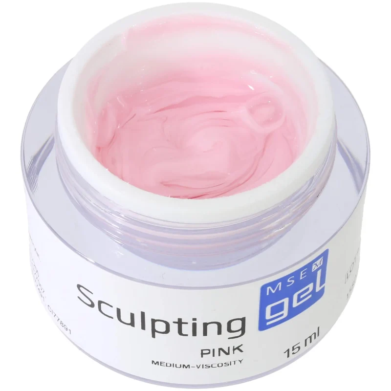 MSE-Gel 807: Schablonen Gel pink mittelviskose / Sculpting pink medium-viscosity 15ml