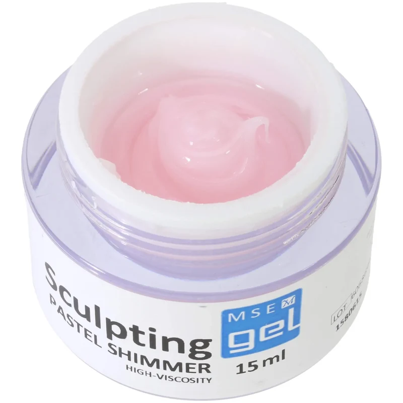 MSE-Gel 806: Schablonen Gel pastell shimmer hochviskose / Sculpting pastel shimmer high-viscosity 15ml