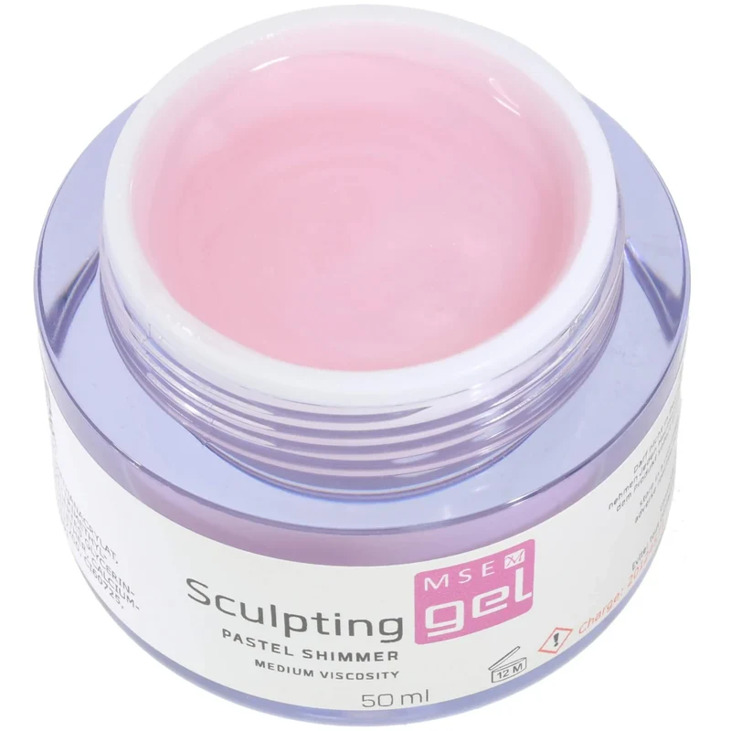MSE-Gel 805: Schablonen Gel pastell shimmer mittelviskose / Sculpting pastel shimmer medium-viscosity 50ml