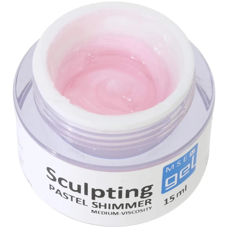 MSE-Gel 805: Schablonen Gel pastell shimmer mittelviskose / Sculpting pastel shimmer medium-viscosity 15ml