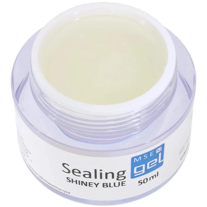 MSE-Gel 407: Hochglanzgel MSE Shiney mit dezenten Blauglitter / Sealing shiney blue 50ml