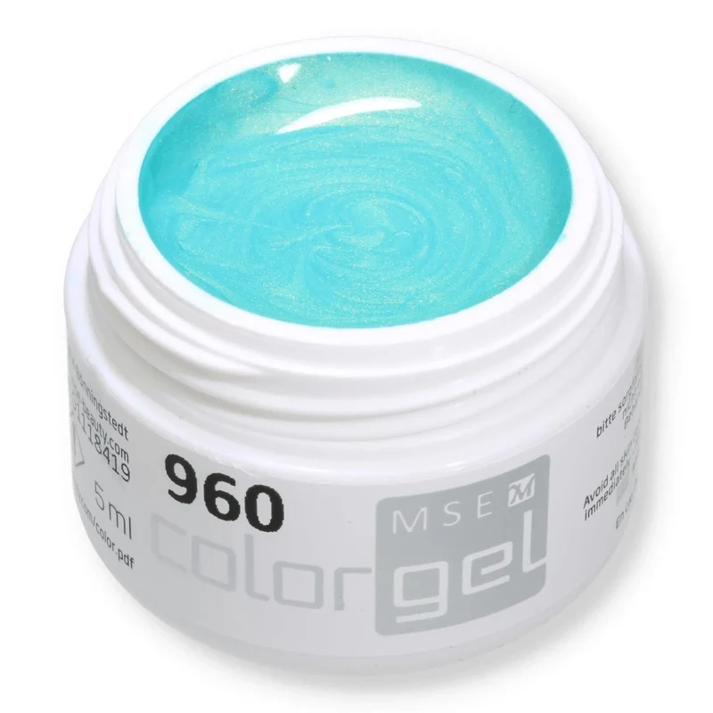 #960 EFFEKT Farbgel 5ml Türkis mit Goldschimmer