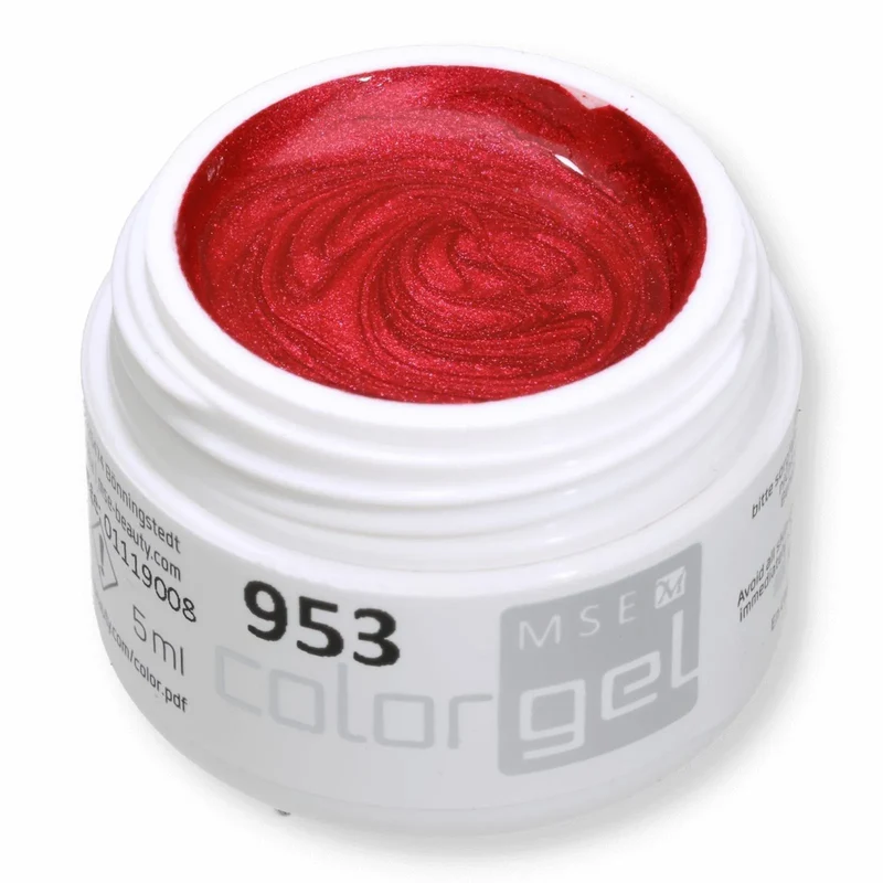 #953 EFFEKT Farbgel 5ml rot mit rot Schimmer