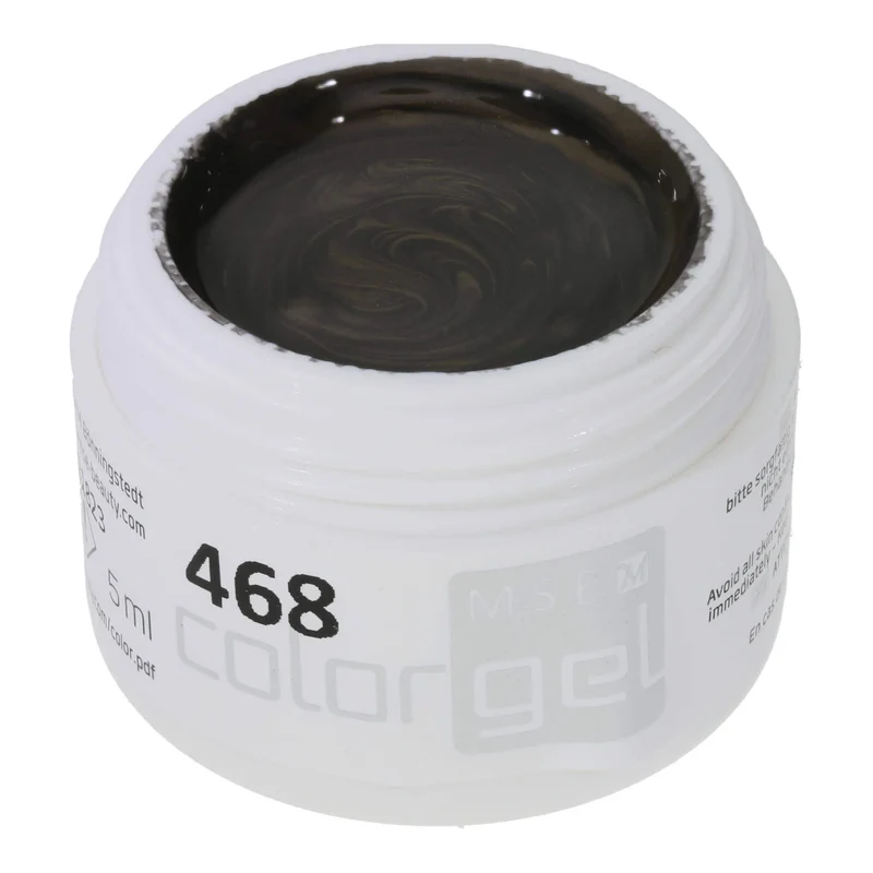 #468 Premium-EFFEKT Color Gel 5ml Schwarzoliv mit dezentem Perlglanz