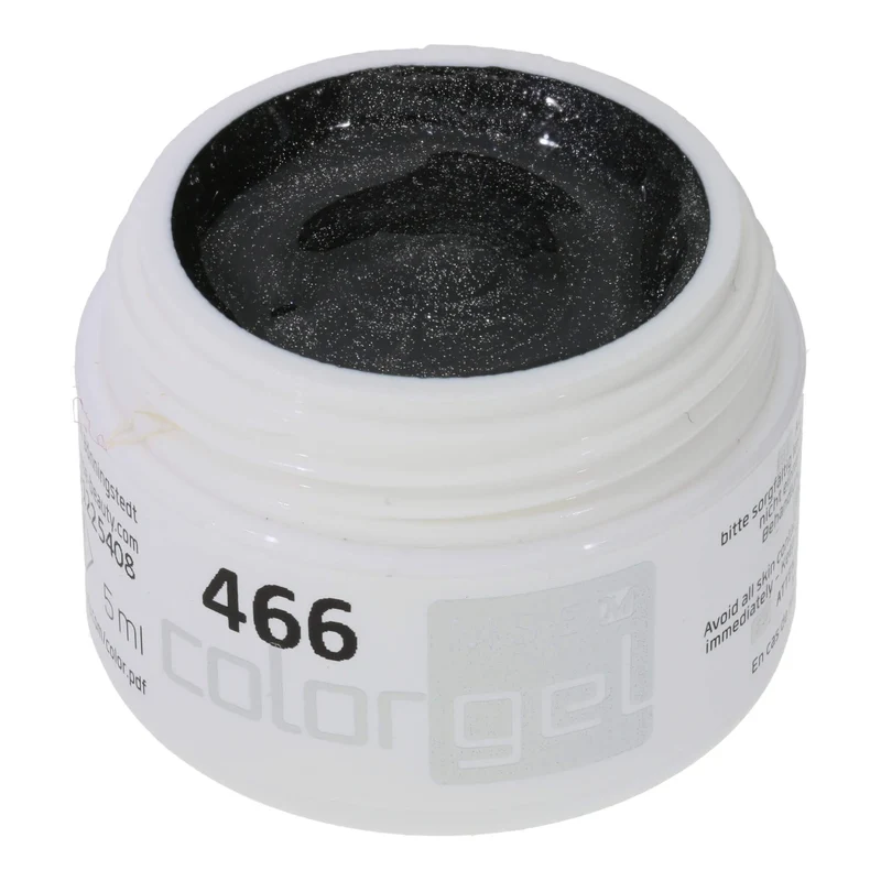 #466 Premium-EFFEKT Color Gel 5ml Dunkelgraues Metallicgel