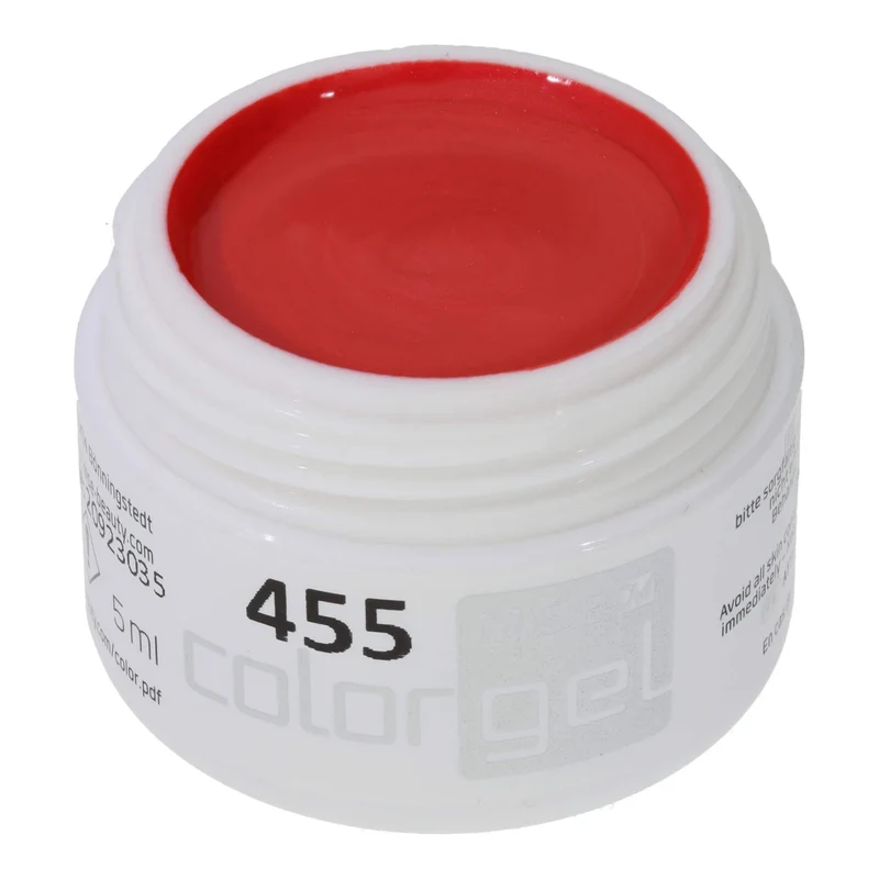 #455 Premium-EFFEKT Color Gel 5ml Geranienrot mit dezentem Schimmer