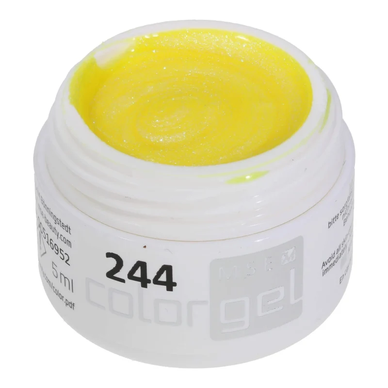 #244 Premium-EFFEKT Color Gel 5ml Transparentes Gelb mit blau-lilafarbenem Schimmer