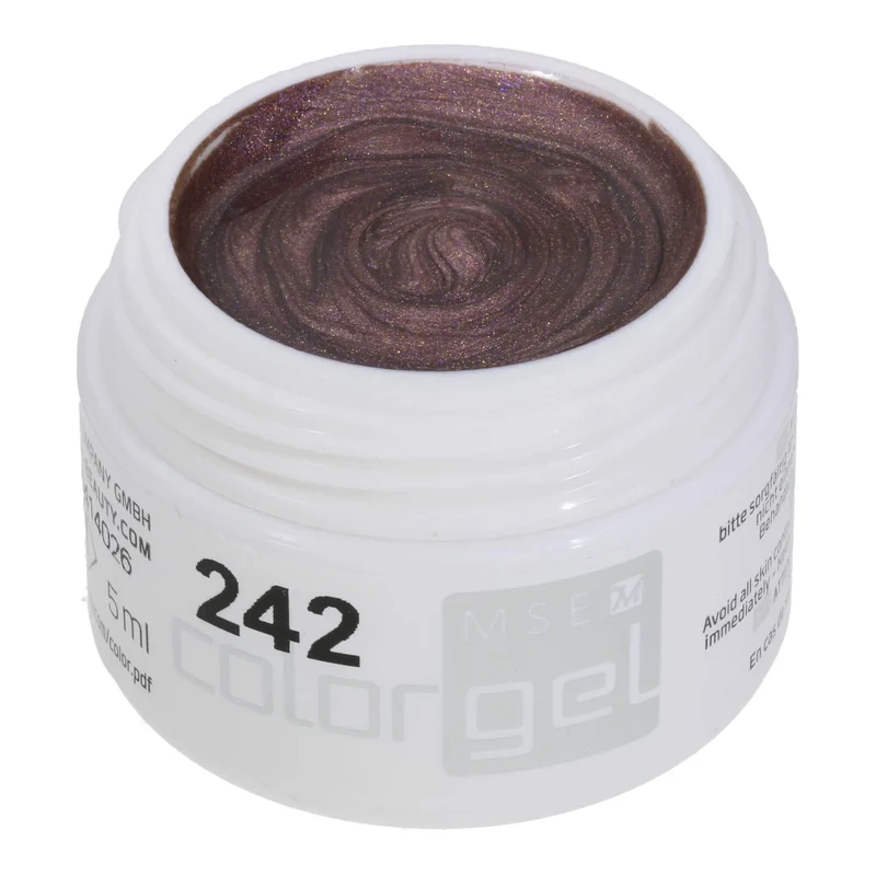 #242 Premium-EFFEKT Color Gel 5ml Dunkles Gold-Violett mit Perlglanz