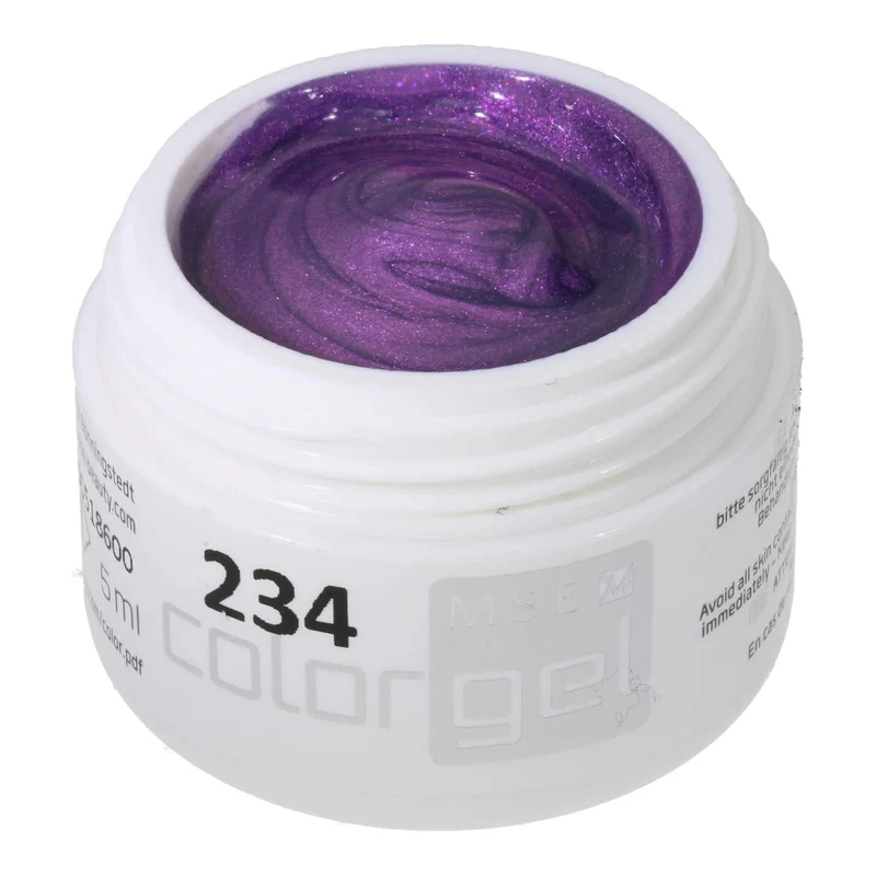 #234 Premium-EFFEKT Color Gel 5ml Heller Fliederton mit rosa Perlglanz