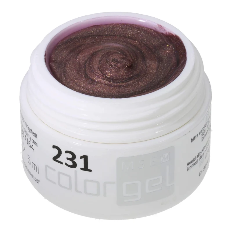#231 Premium-EFFEKT Color Gel 5ml Dunkles Gold-Pink