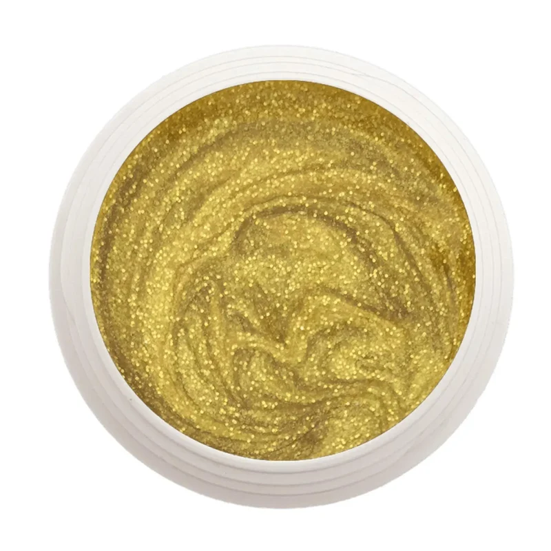 #223 Premium-GLITTER Color Gel 5ml Gold mit goldfarbenem Glitter