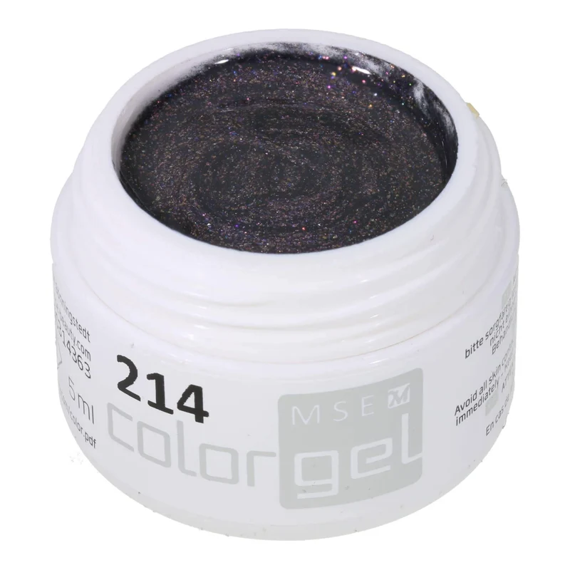 #214 Premium-EFFEKT Color Gel 5ml Dunkles Blaugrau mit ausgeprägtem Multicoloreffekt