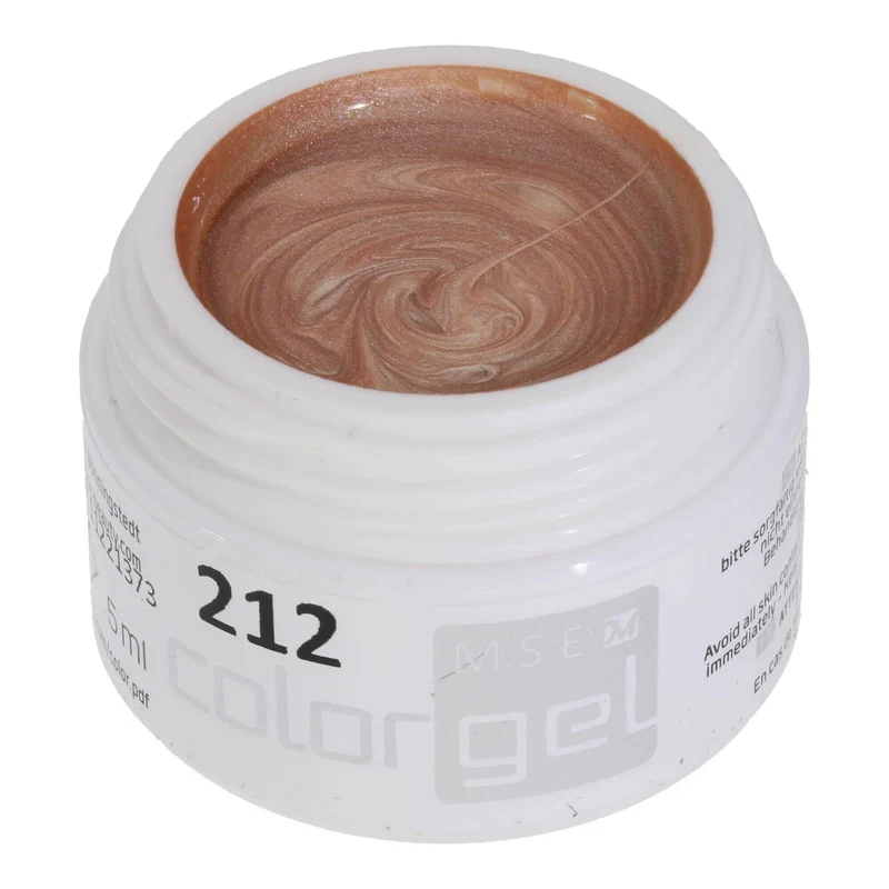 #212 Premium-EFFEKT Color Gel 5ml Kräftig glänzendes Creme-Beige