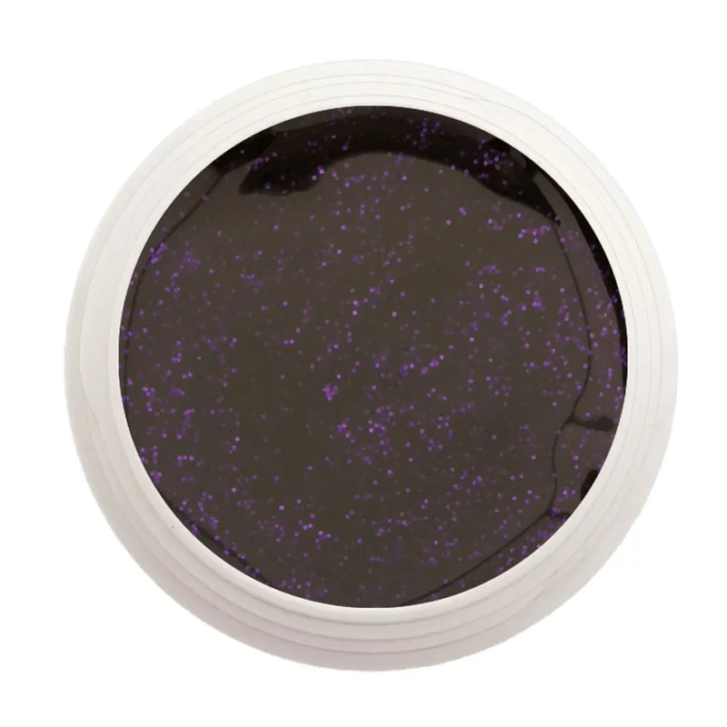 #207 Premium-EFFEKT Color Gel 5ml Dunkelviolett mit violettem Glitter