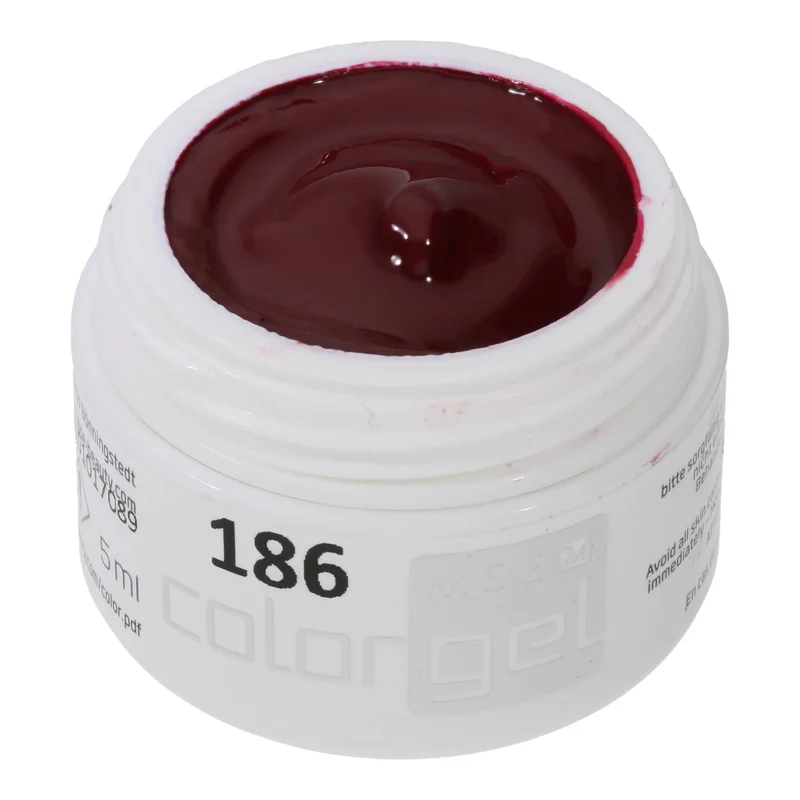 #186 Premium-PURE Color Gel 5ml Dunkles Violettrot