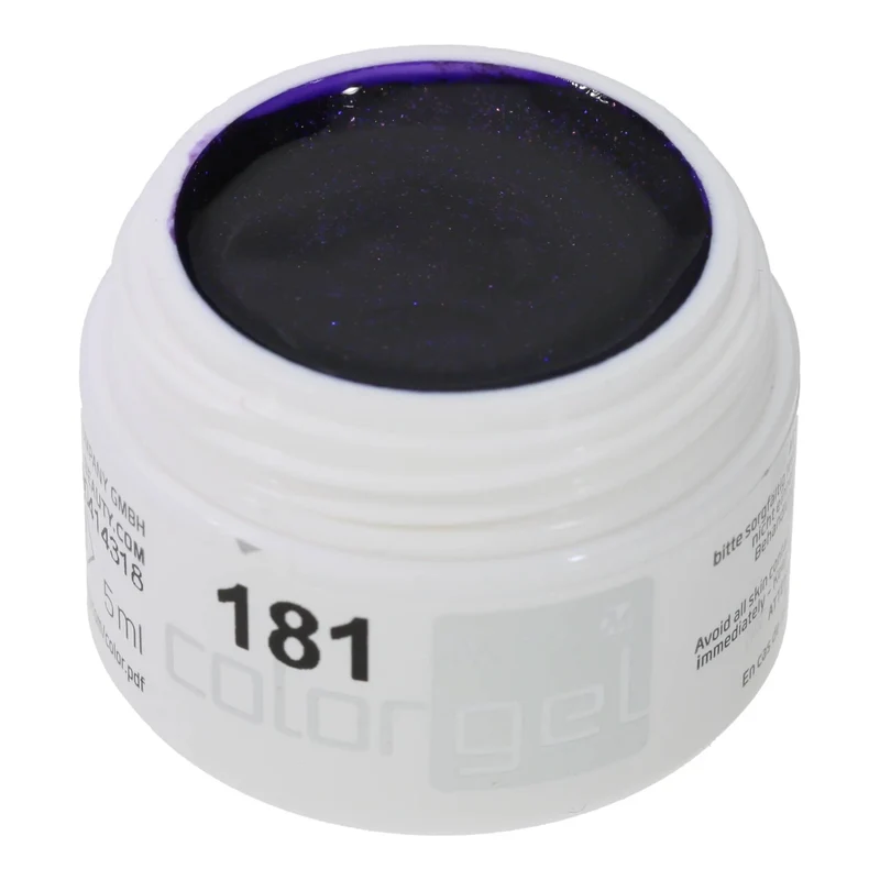 #181 Premium-EFFEKT Color Gel 5ml Kräftiges Dunkelblau mit Multicoloreffekt