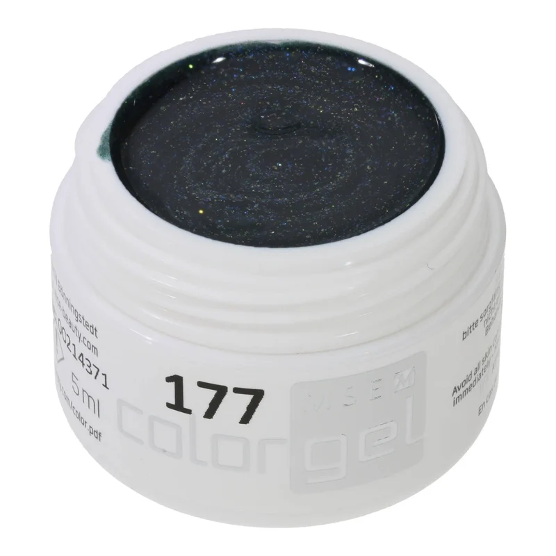 #177 Premium-EFFEKT Color Gel 5ml Dunkles Grün mit blauem Unterton und grün-blauem Effekt