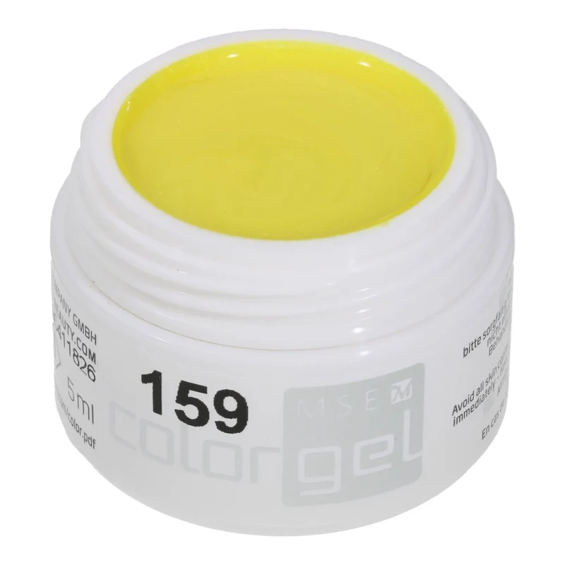 #159 Premium-EFFEKT Color Gel 5ml Leuchtendes Gelb mit goldenem Perleffekt