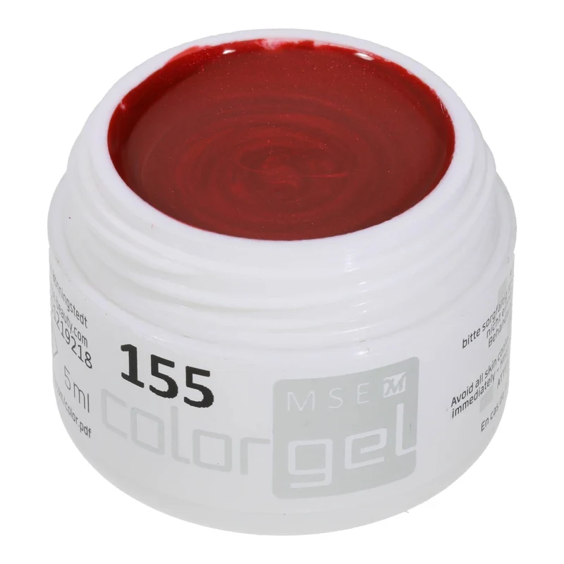 #155 Premium-EFFEKT Color Gel 5ml Klassisches Rot mit rotem Perl