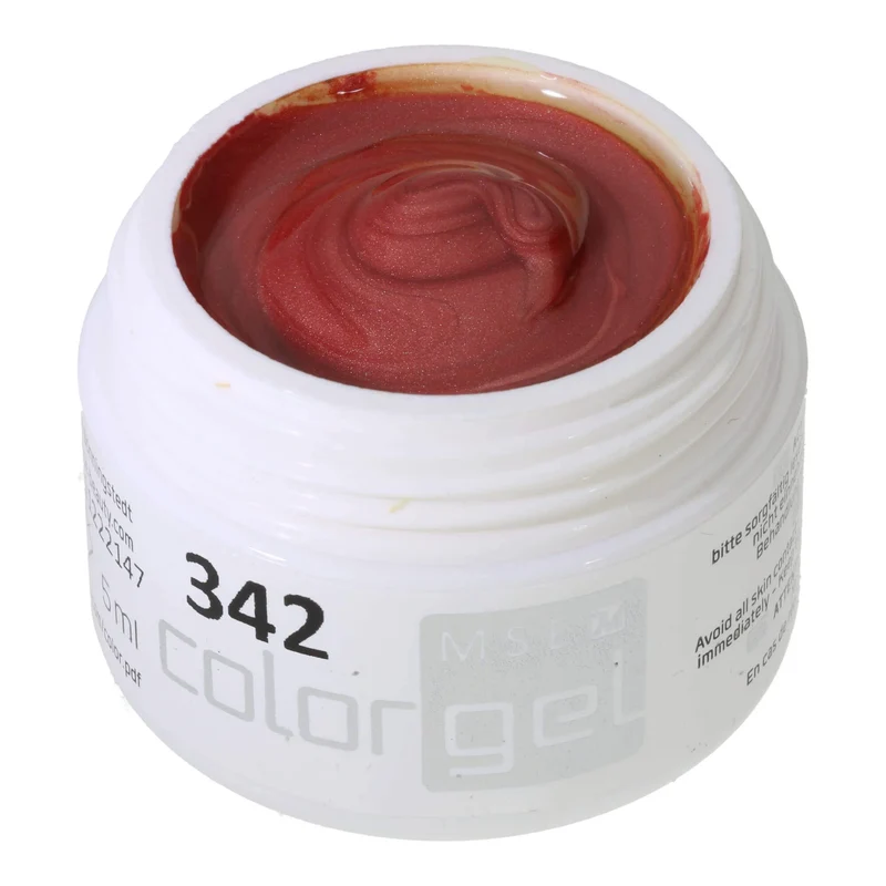 #342 Premium-EFFEKT Color Gel 5ml Schimmerndes Beige-Rot