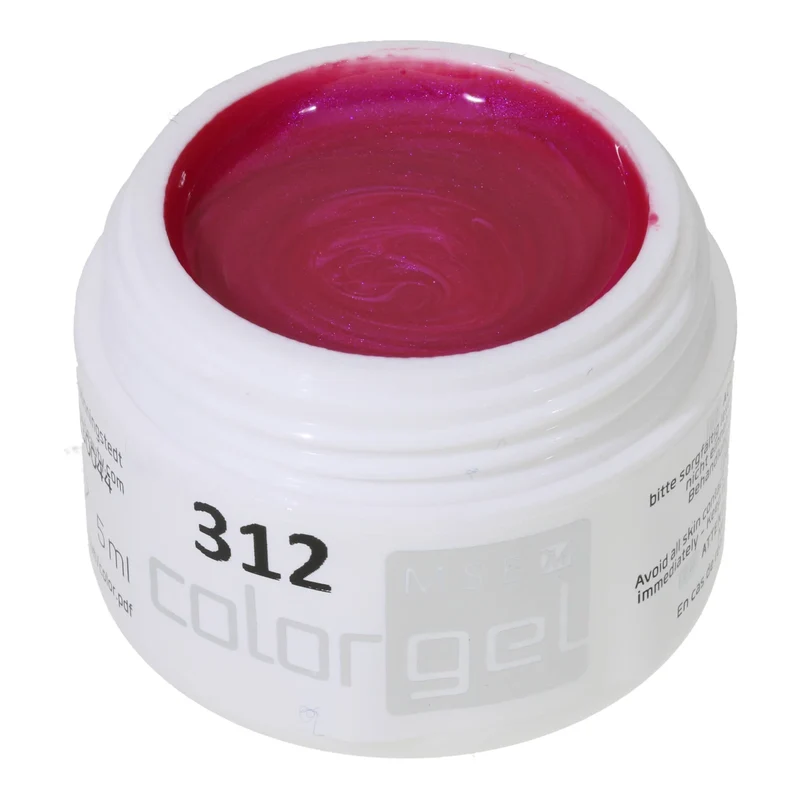 #312 Premium-EFFEKT Color Gel 5ml Intensives Fuchsiapink mit Perlglanz