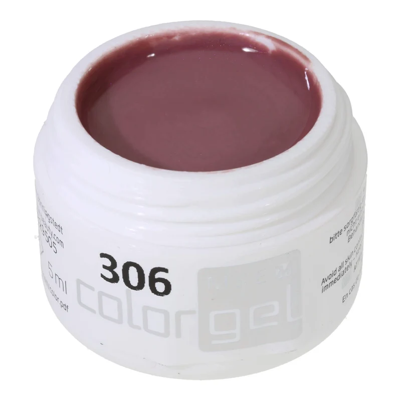 #306 Premium-EFFEKT Color Gel 5ml Braunviolett mit zartrosa Schimmer