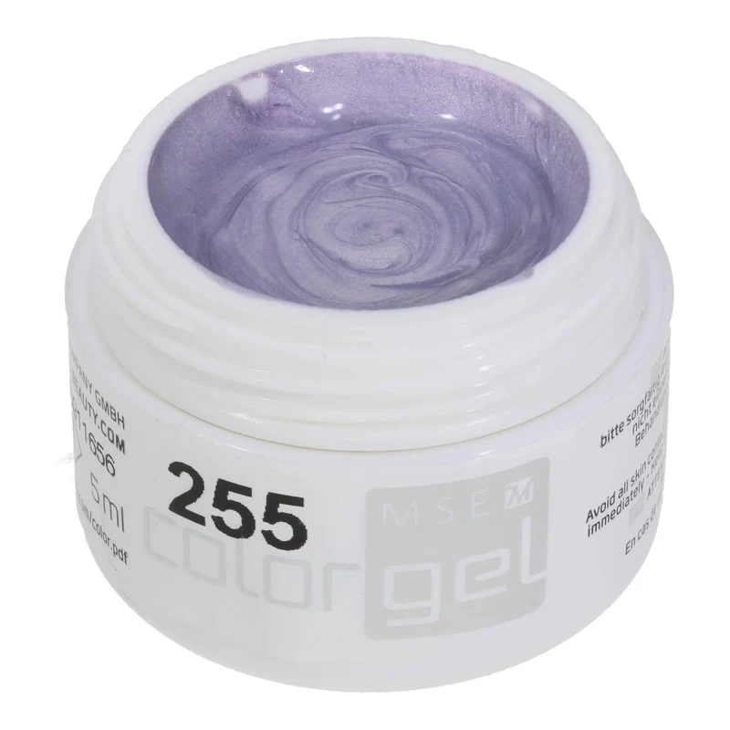#255 Premium-EFFEKT Color Gel 5ml Sehr blasser Fliederton mit Perlglanz