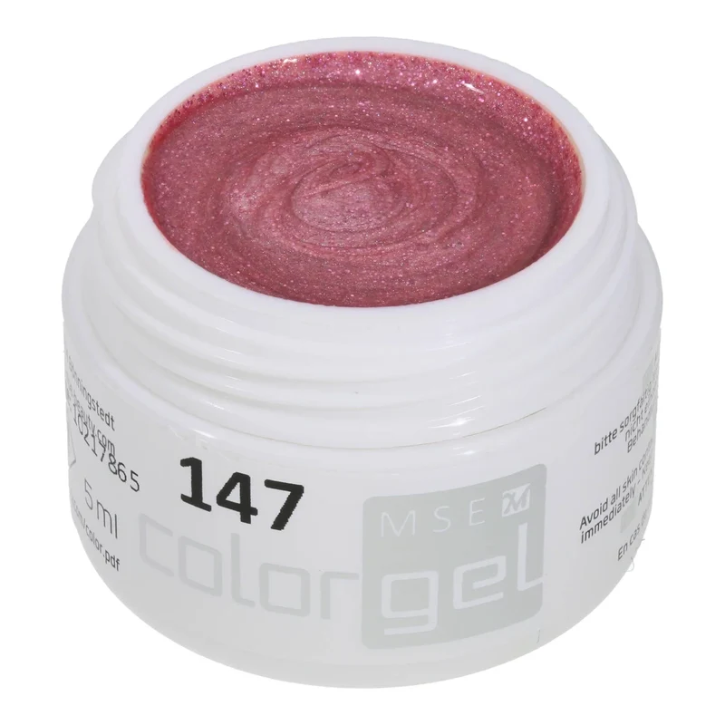 #147 Premium-GLITTER Color Gel 5ml Rosafarbenes Glittergel