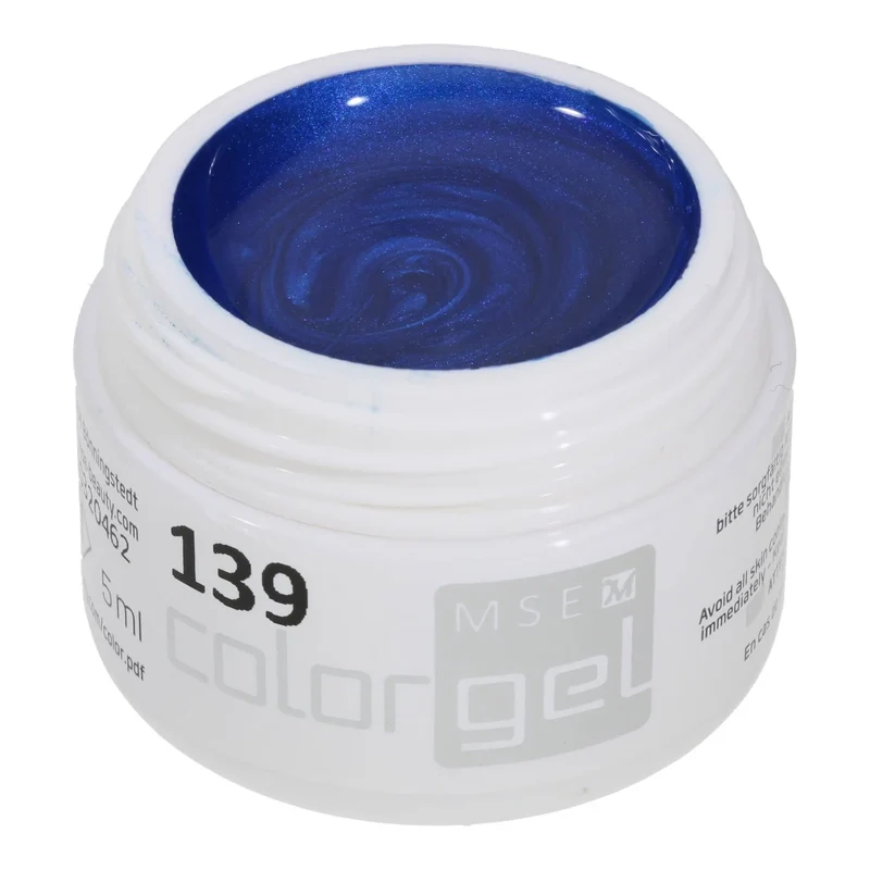 #139 Premium-EFFEKT Color Gel 5ml Leuchtendes Blau mit Perlglanz