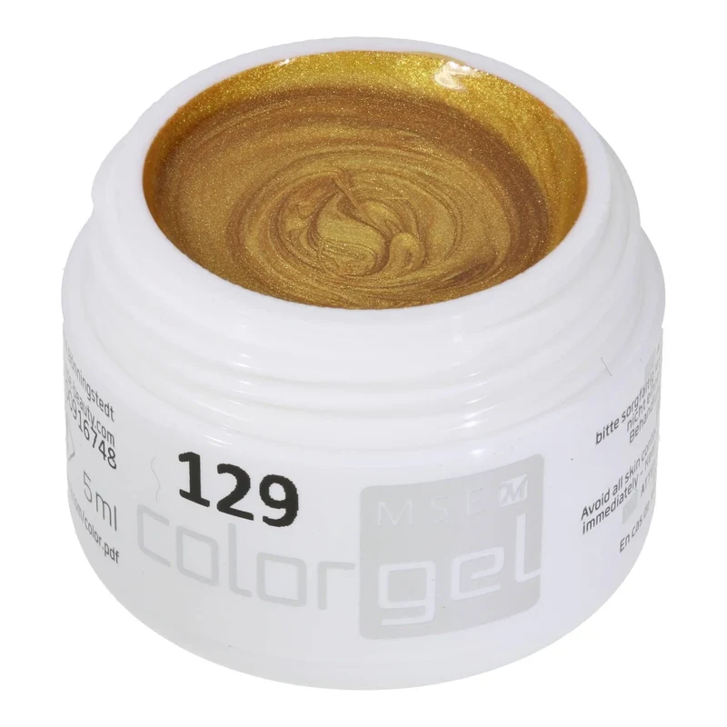 #129 Premium-EFFEKT Color Gel 5ml Metallic Gold