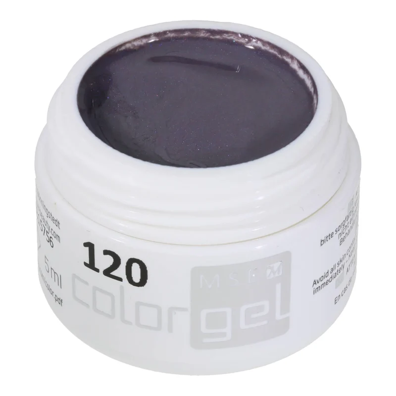 #120 Premium-EFFEKT Color Gel 5ml Lilagrau mit dezentem Perleffekt